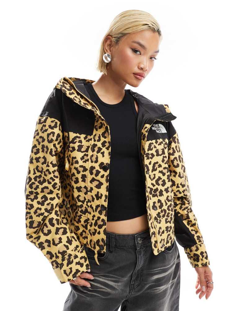 Shop The North Face Reign On waterproof jacket in leopard print
