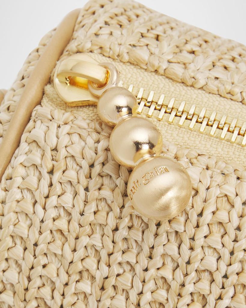 アクセサリー Zo bags Cult Gaia Zozina Stone-Embellished Raffia Shoulder Bag - Shoulder