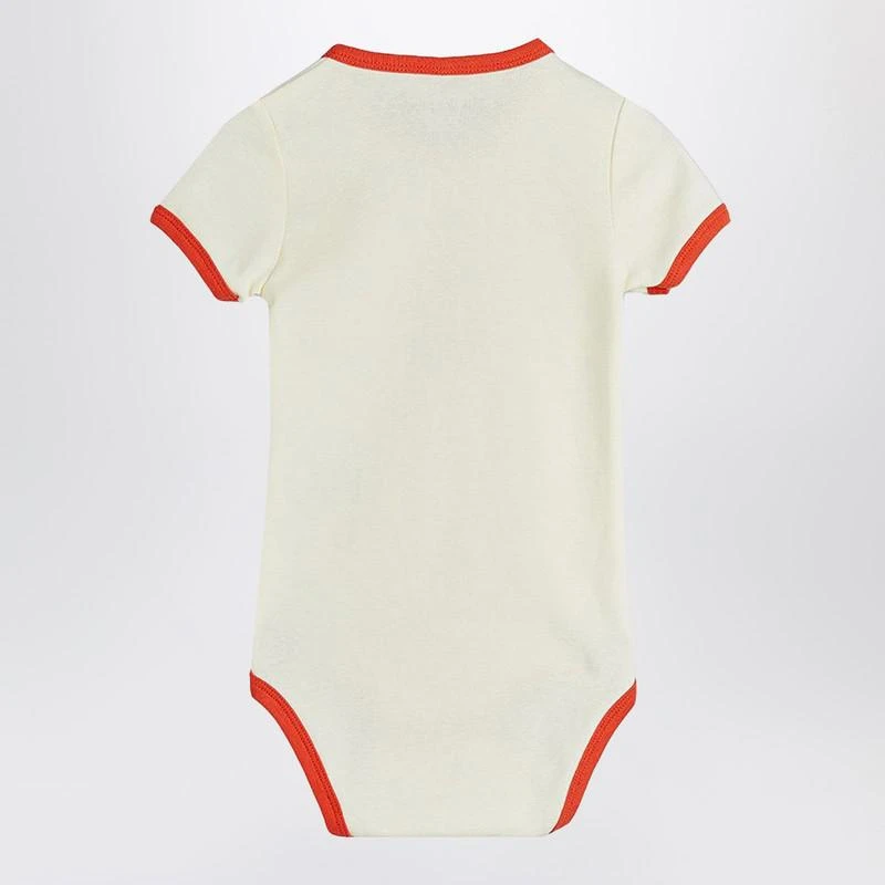 Mini Rodini Ivory/red bodysuit with ladybug 2