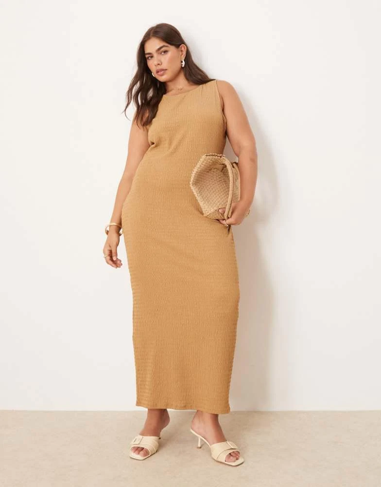brown embroidered rose dress temu Oh Polly Brown High Neck Open Back Racer Mini Dress UK 8 main image 0