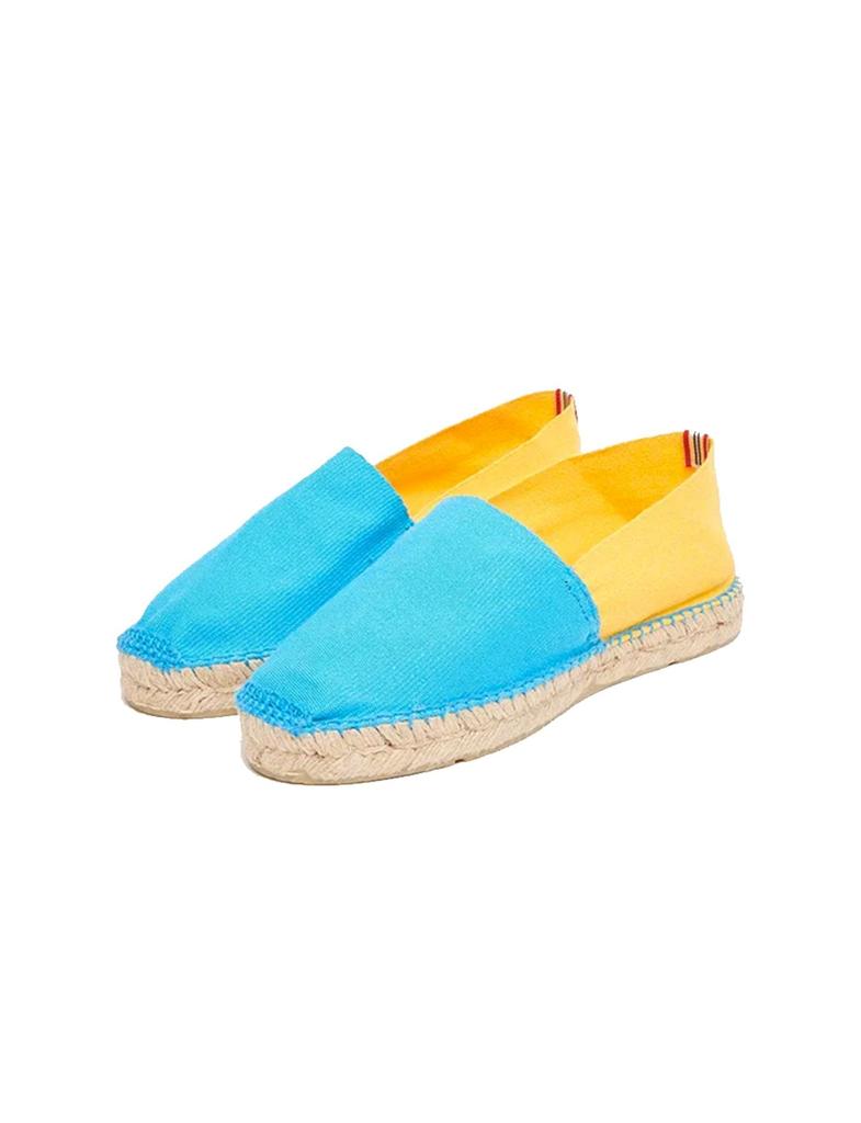 INES DE LA FRESSANGE Aglae espadrilles turquoise-yellow