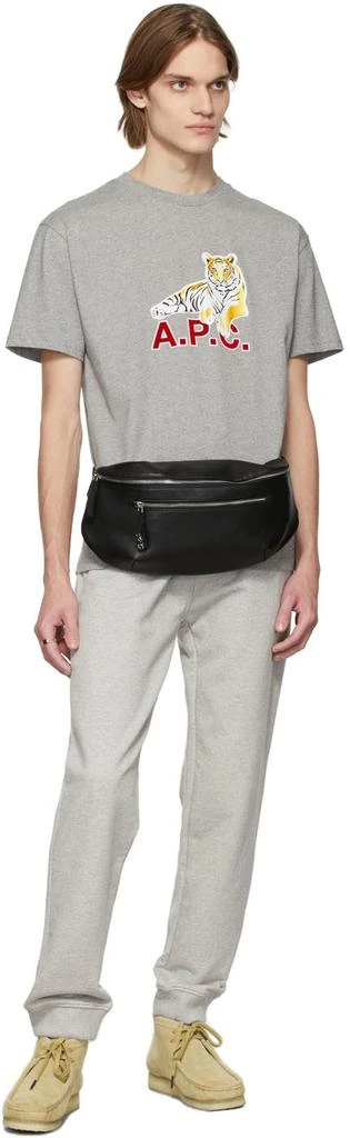 A.P.C. Grey Aaron Jogging Lounge Pants 4