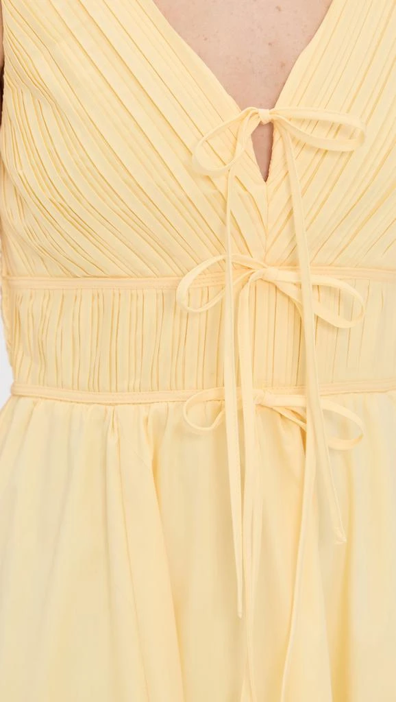 Moon River V Neck Pleated Midi Dress 6