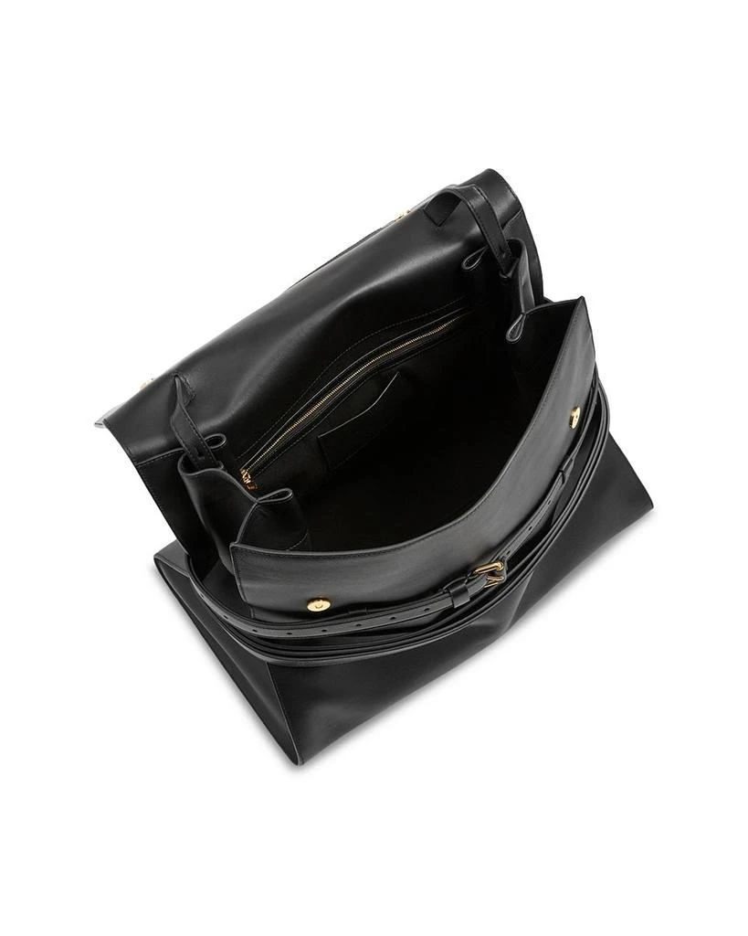 Moschino Tie Me Leather Top Handle Bag - Tote Bags - Free Shipping ...