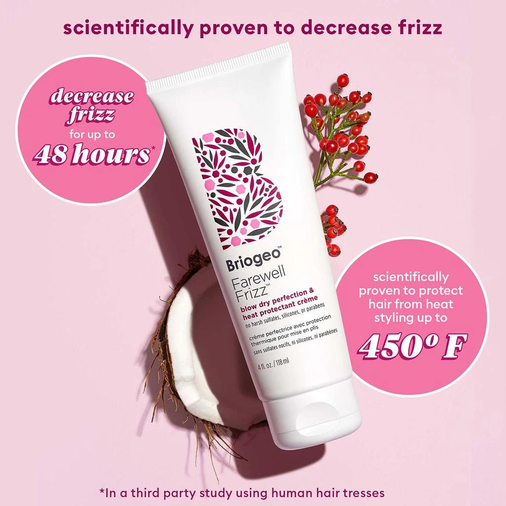 Briogeo Farewell Frizz Blow Dry Perfection Heat Protectant Cream 5
