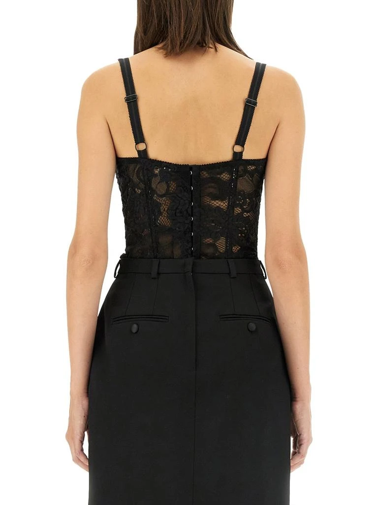 Dolce & Gabbana SATIN AND LACE CORSETRY TOP 3