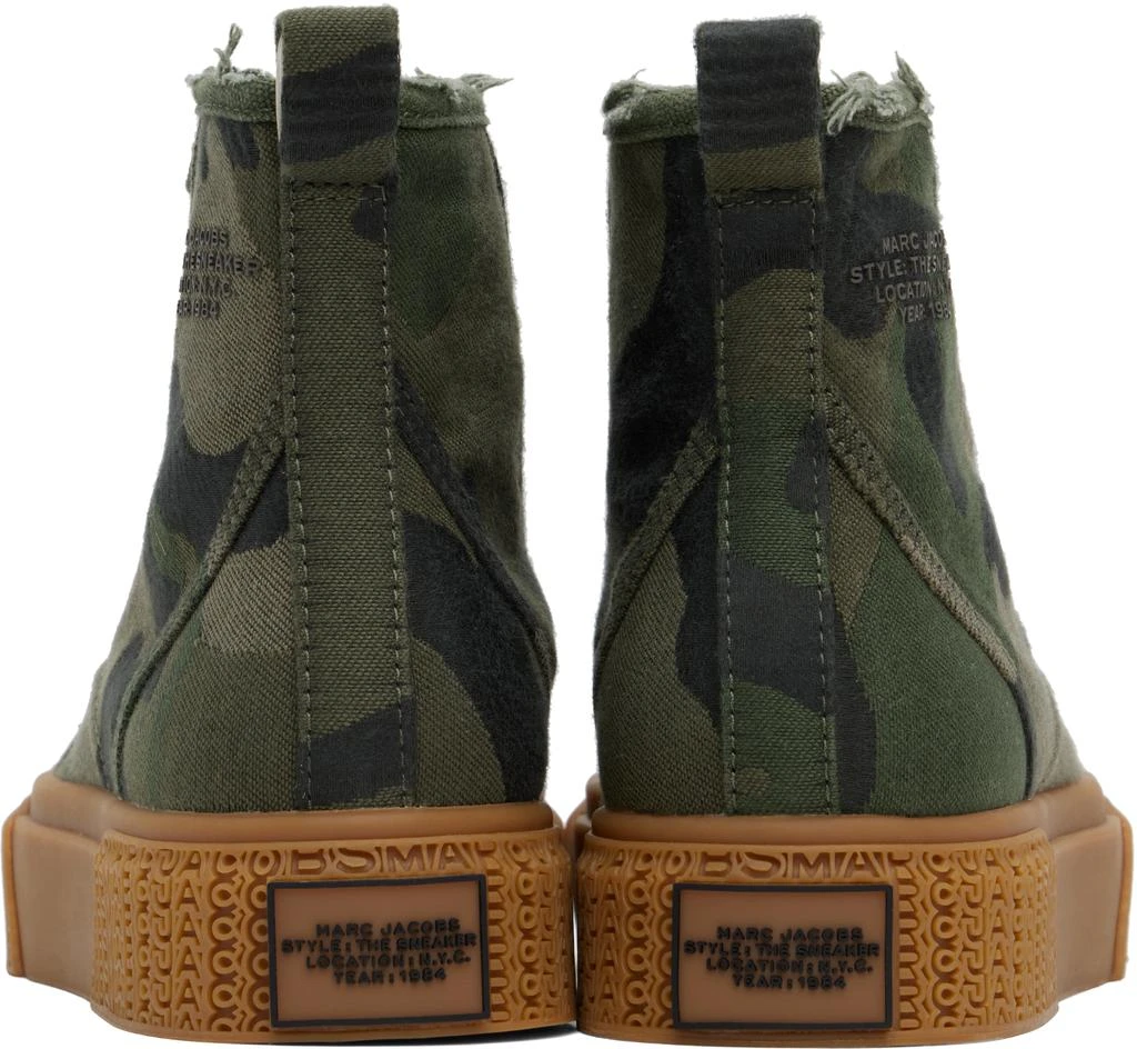 Marc Jacobs Khaki 'The Camo Jacquard' High Top Sneakers 2