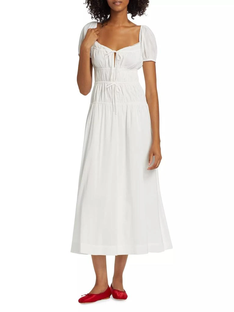 Reformation Rhett Cotton-Blend Midi-Dress 3