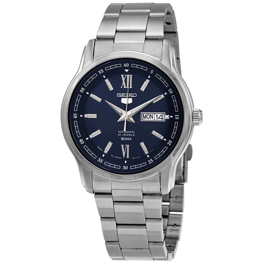 Seiko Open Box - Seiko 5 Automatic Blue Dial Stainless Steel Men's Watch SNKP17J1 1