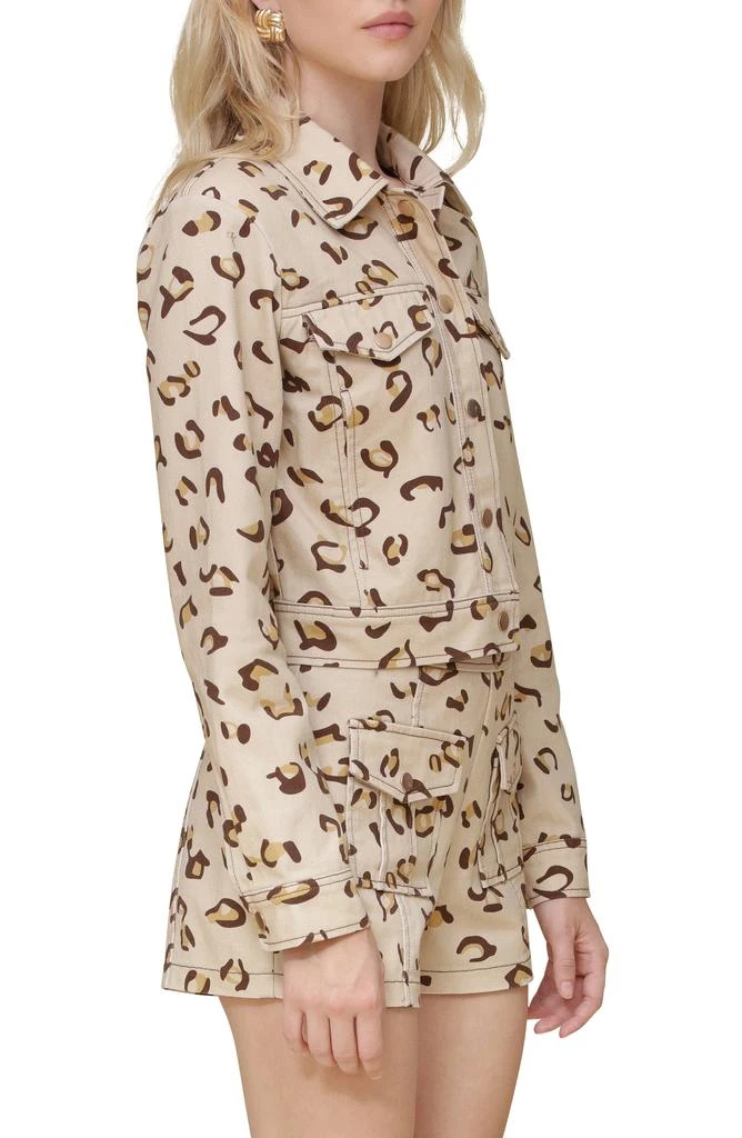 Avec Les Filles Cropped Cargo Trucker Jacket 4
