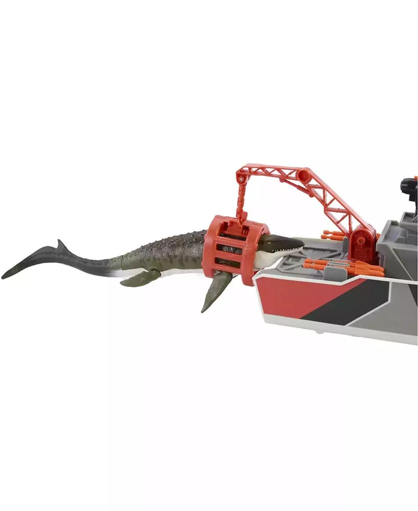 Matchbox Jurassic World Mosasaurus Rescue Action Boat Playset 3