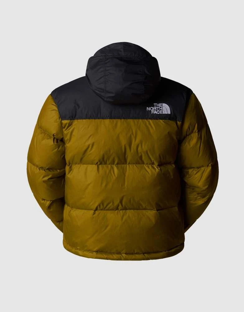 The North Face The North Face M 1996 retro nuptse puffer jacket in green & black 3