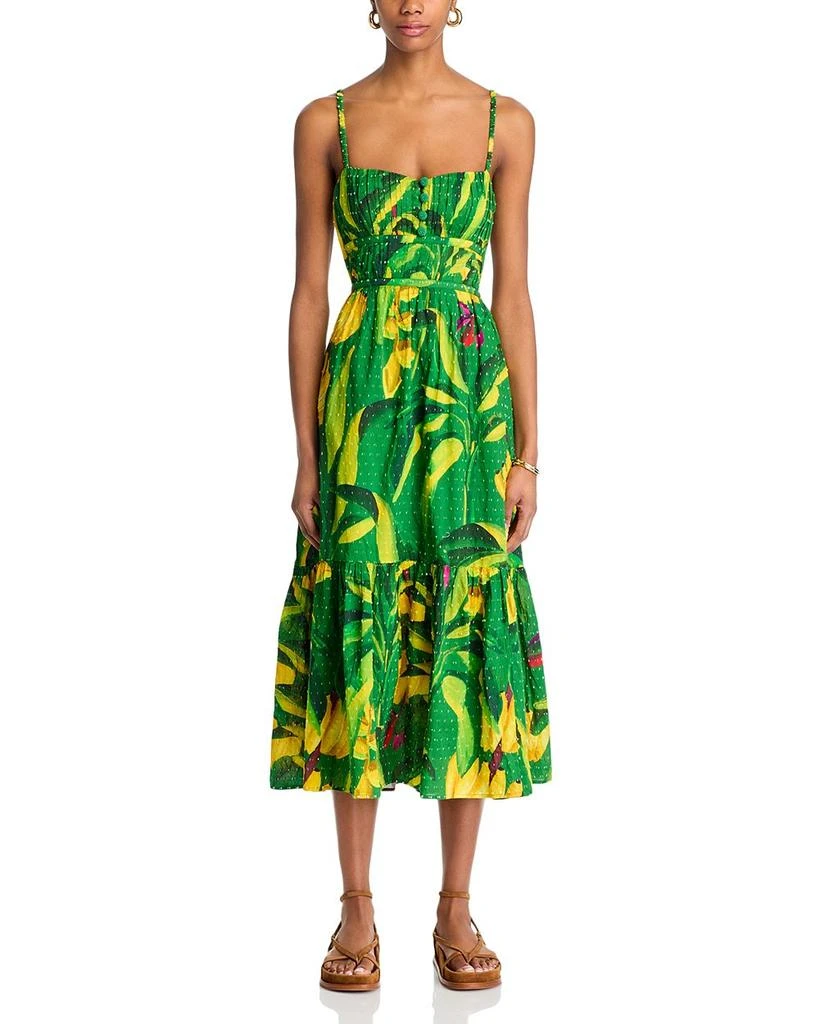 Farm Rio Banana Aquarela Midi Dress 7