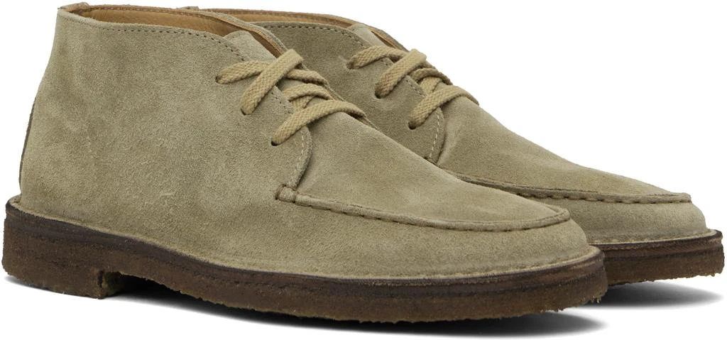 Drake's Beige Crosby Moc-Toe Chukka Boots 4