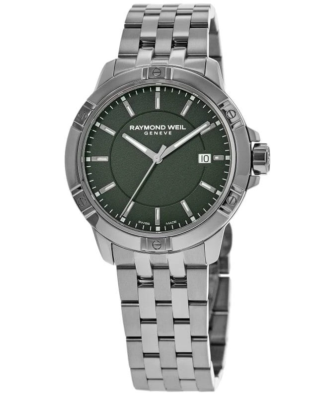 Raymond Weil Raymond Weil Tango Quartz Green Dial Steel Men's Watch 8160-ST-52041 1