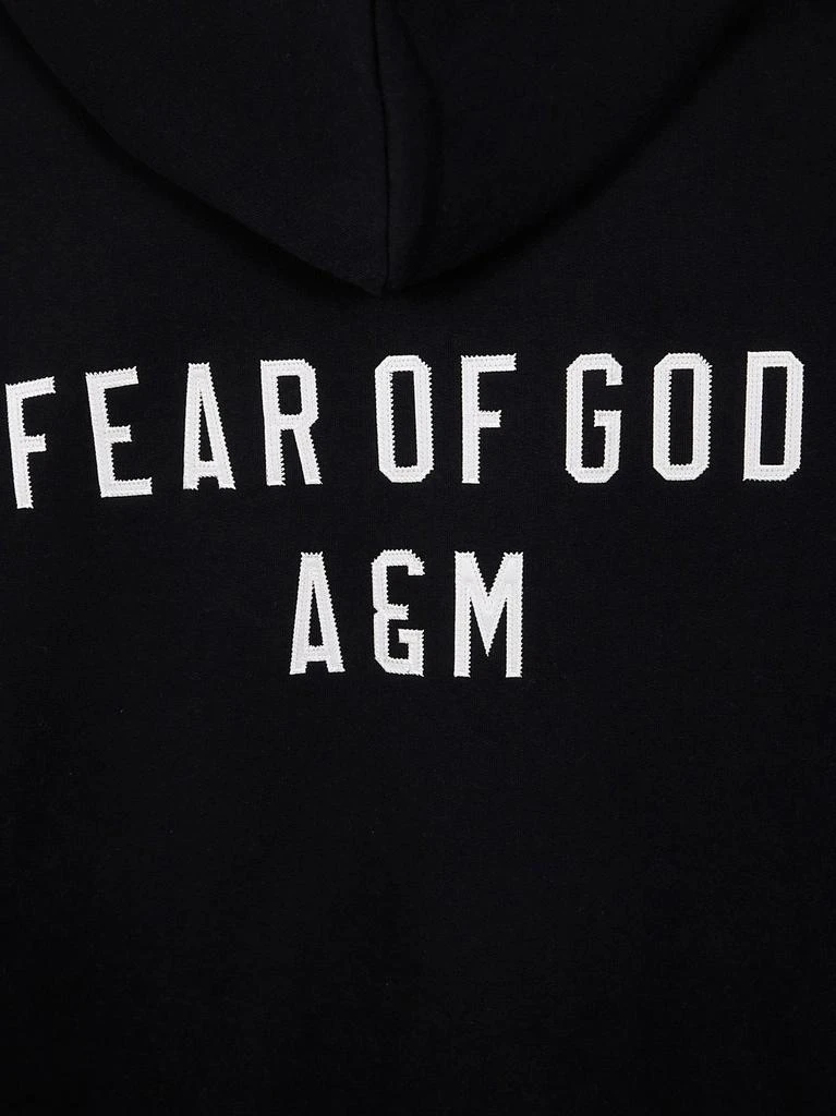 Essentials Fear Of God Essentials Logo Printed Zip-Up Hoodie 3
