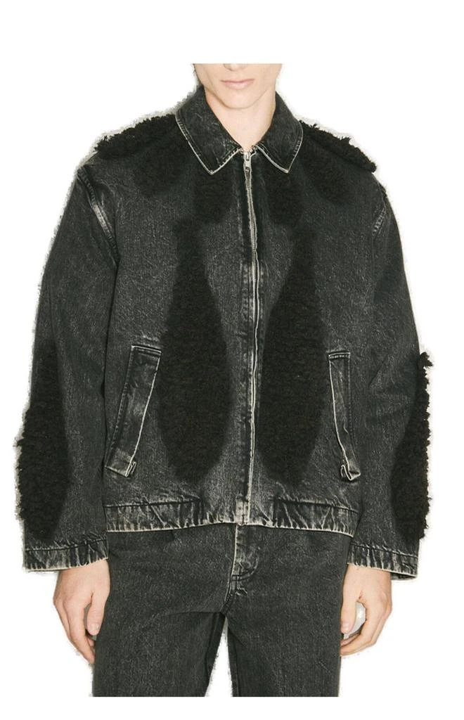 Song for the Mute Song For The Mute Zip-Up Denim Jacket 1