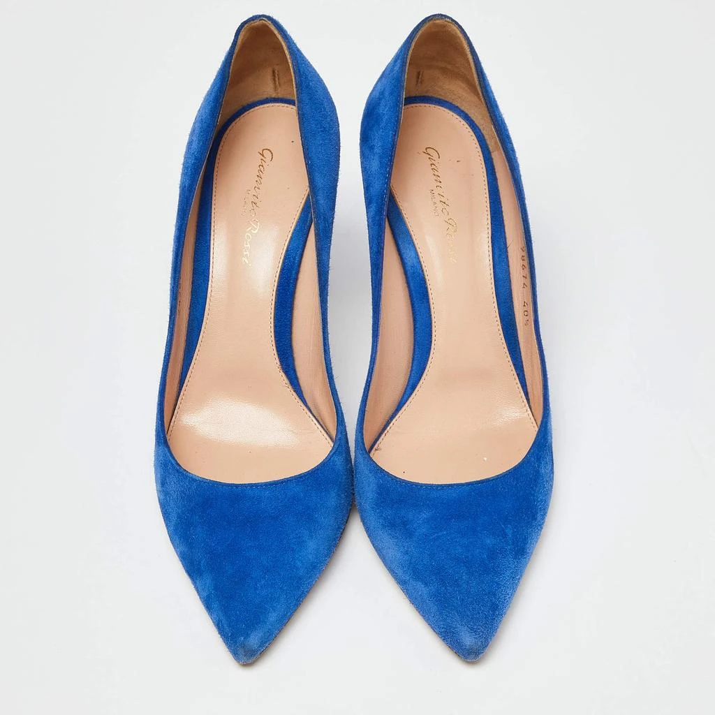 Gianvito Rossi Gianvito Rossi Blue Suede Gianvito 105 Pumps Size 40.5 3