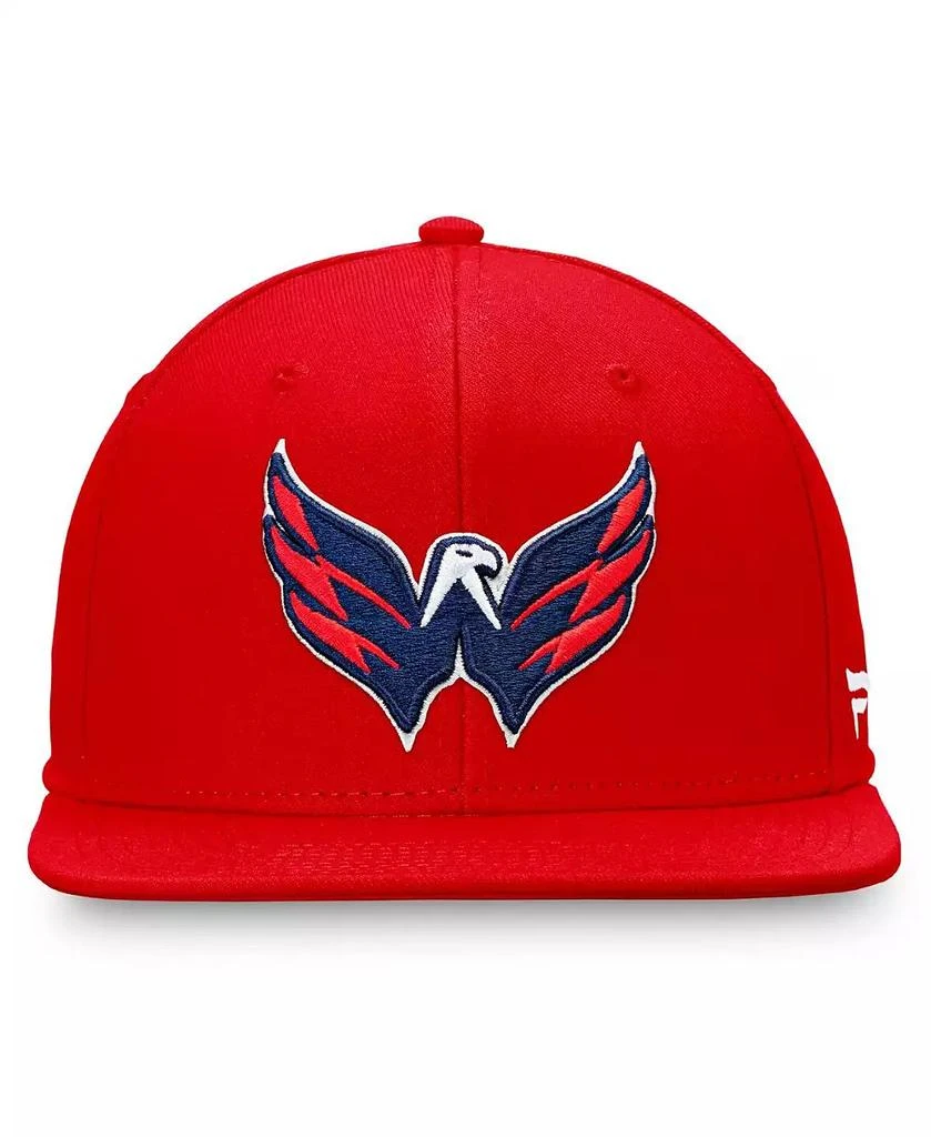 Authentic NHL Headwear Fanatics Men's Red Washington Capitals Core Primary Logo Snapback Hat 4