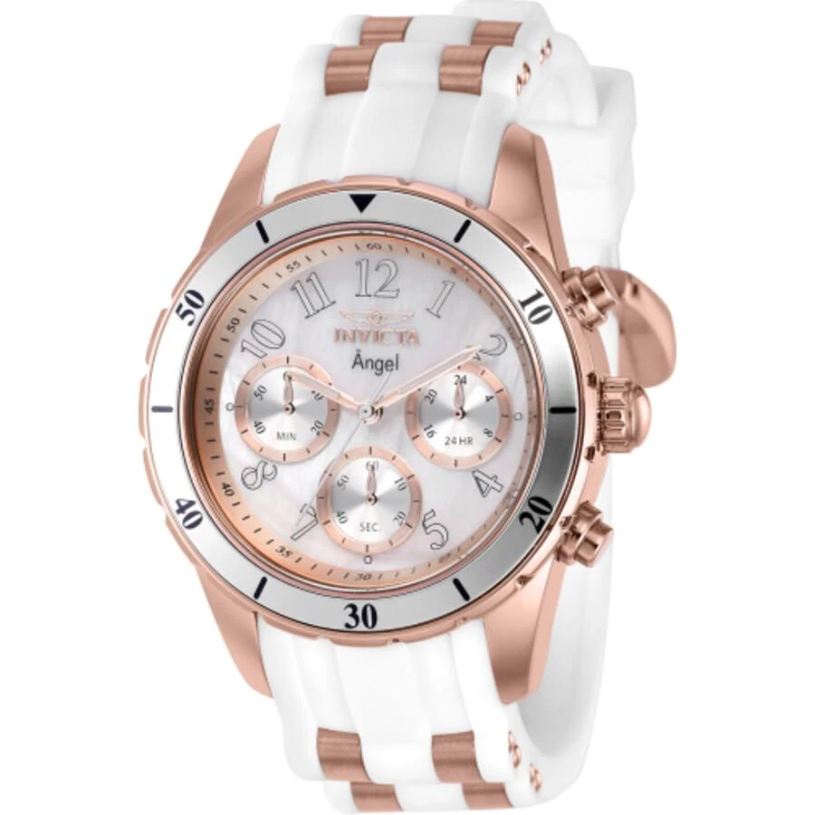 Invicta Angel Chronograph Quartz White Dial Ladies Watch 38755 1