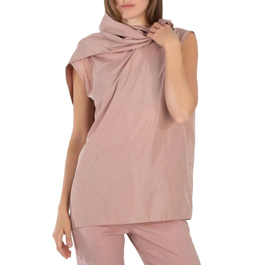 Tibi Toffee Nylon Sleeveless Cocoon Top 3