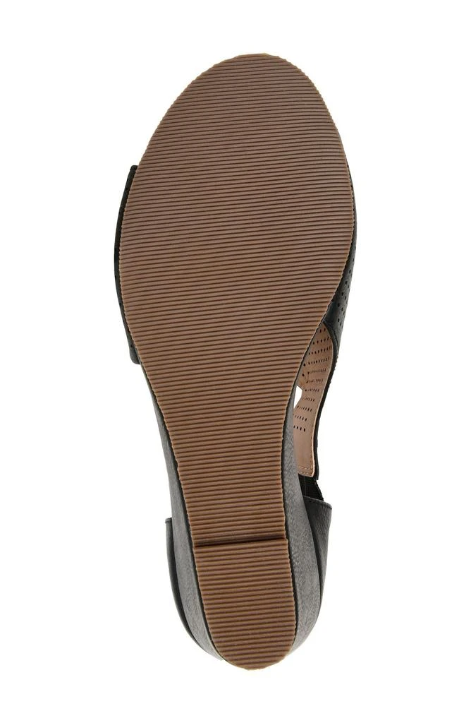 Journee Collection Aretha Perforated Wedge Sandal - Wide Width 5