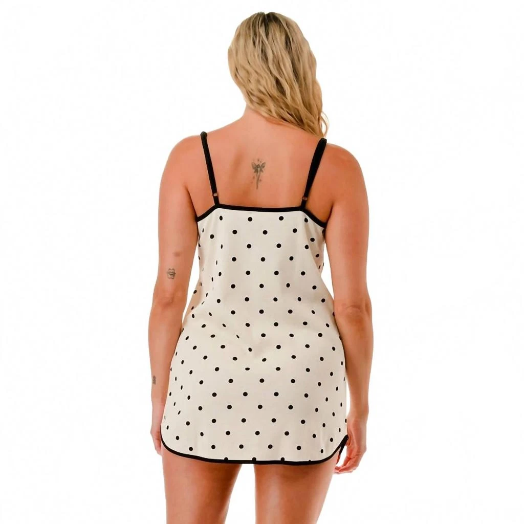 MARCUS ADLER Cotton Polka Dot Slip Dress 2