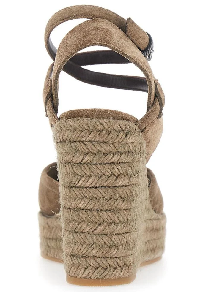 Brunello Cucinelli Brunello Cucinelli Exquisite Lace-Up Wedge Espadrilles 4