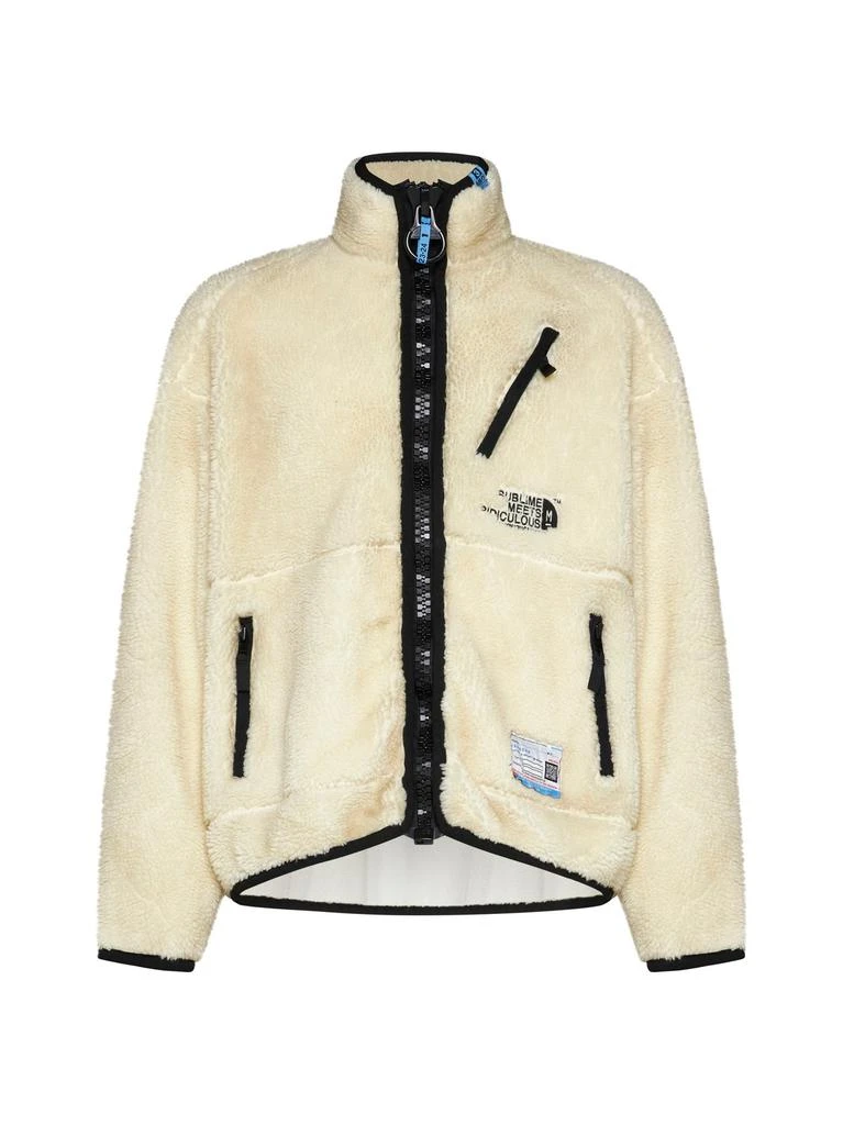 Maison Mihara Yasuhiro Maison Mihara Yasuhiro Logo-Embroidered Zipped Fleece Jacket 1