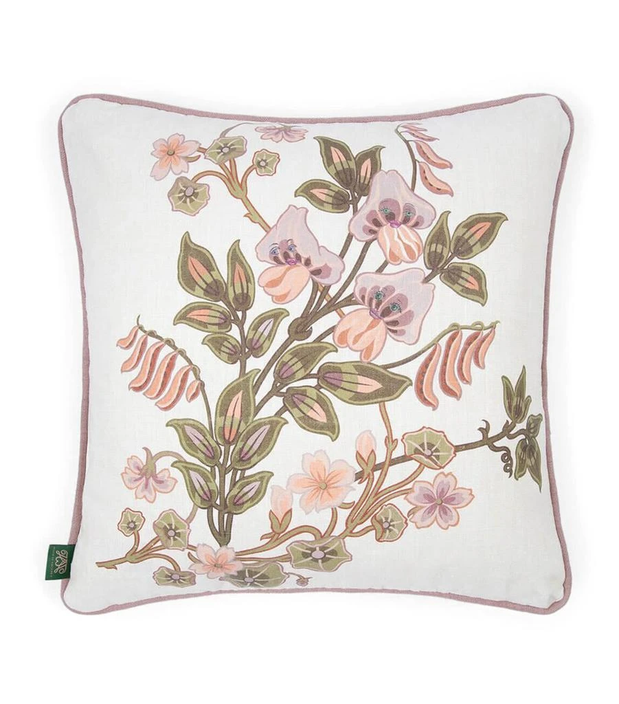 House of Hackney Medium Hemp The Dancing Orchids Cushion (45cm x 45cm) 1