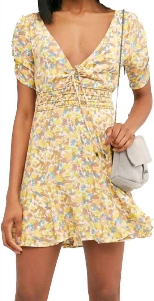Free People Free People - Forget Me Not Floral Mini Dress 1