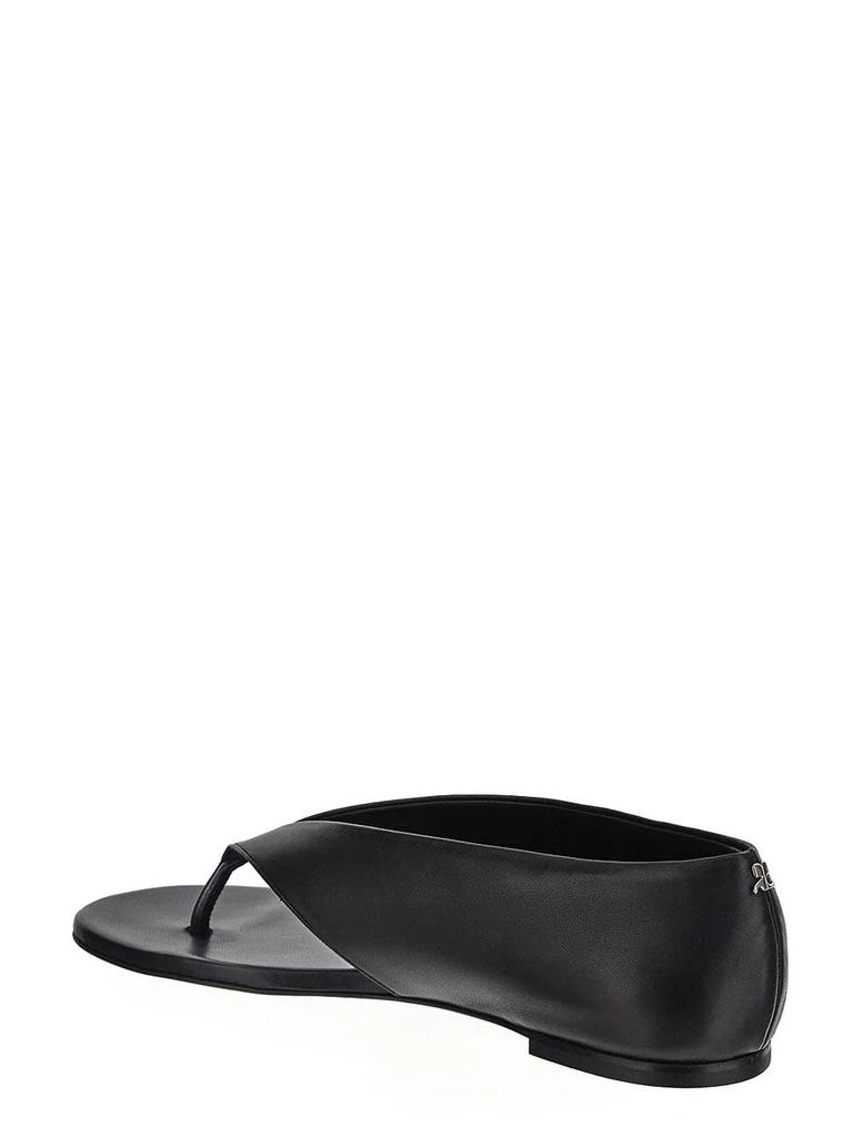 courreges Oblique Wedged Leather Sandals 3