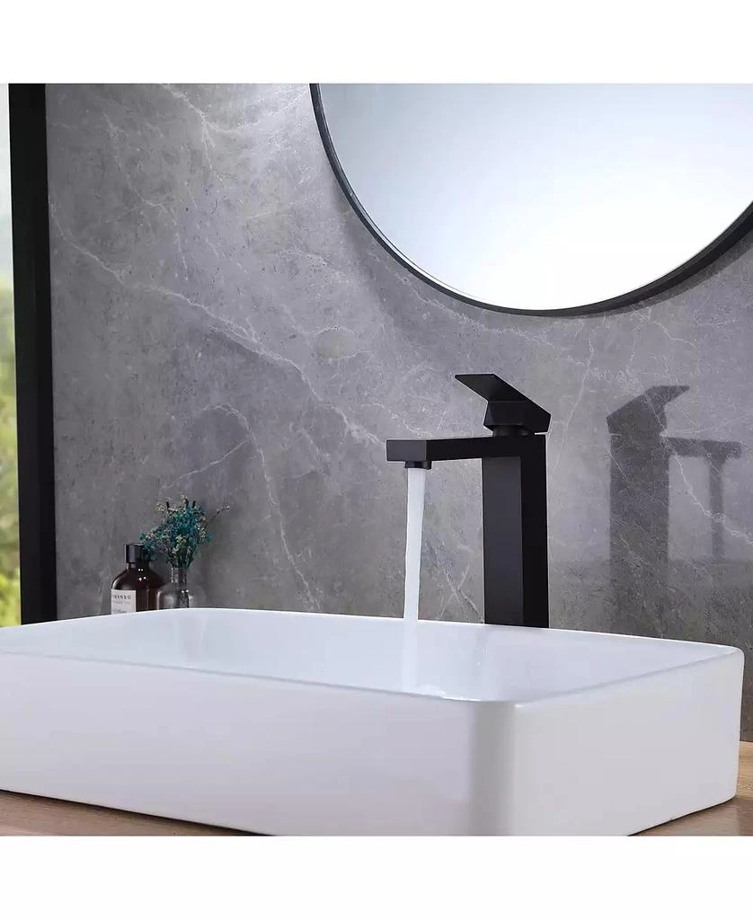 Greenspring Single Hole Single Handle Bathroom Vessel Sink Faucet With Supply Hose 5