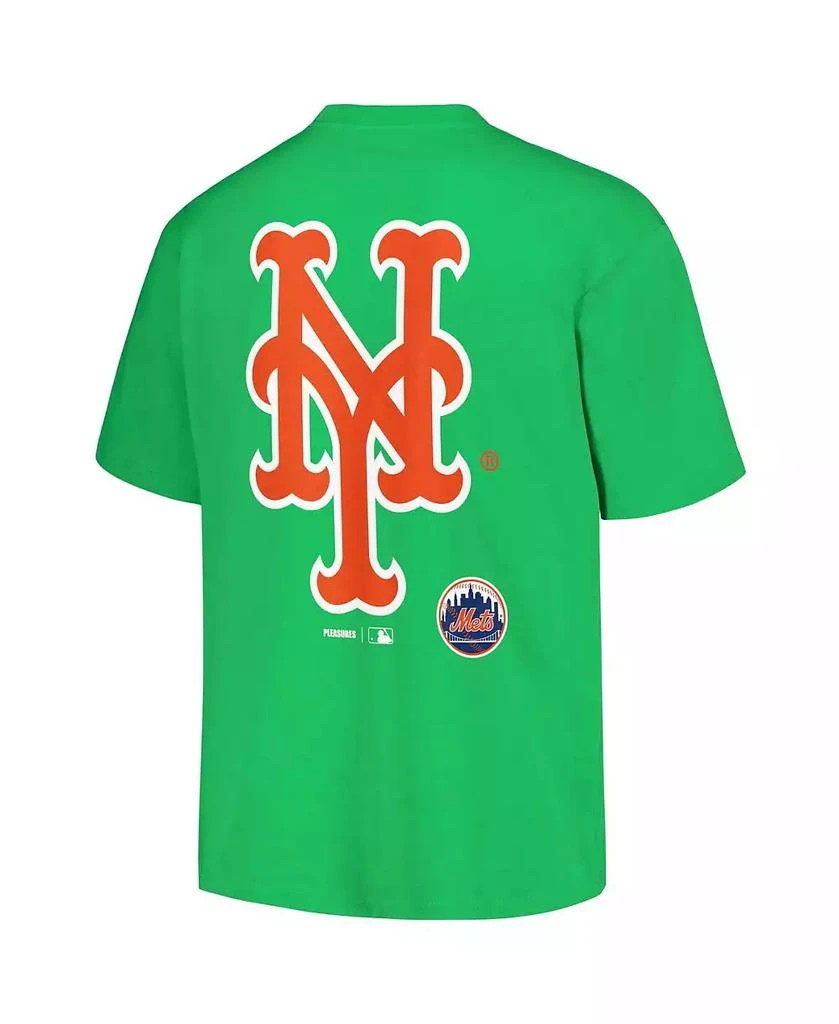 Pleasures Men's Green New York Mets Ballpark T-shirt 2