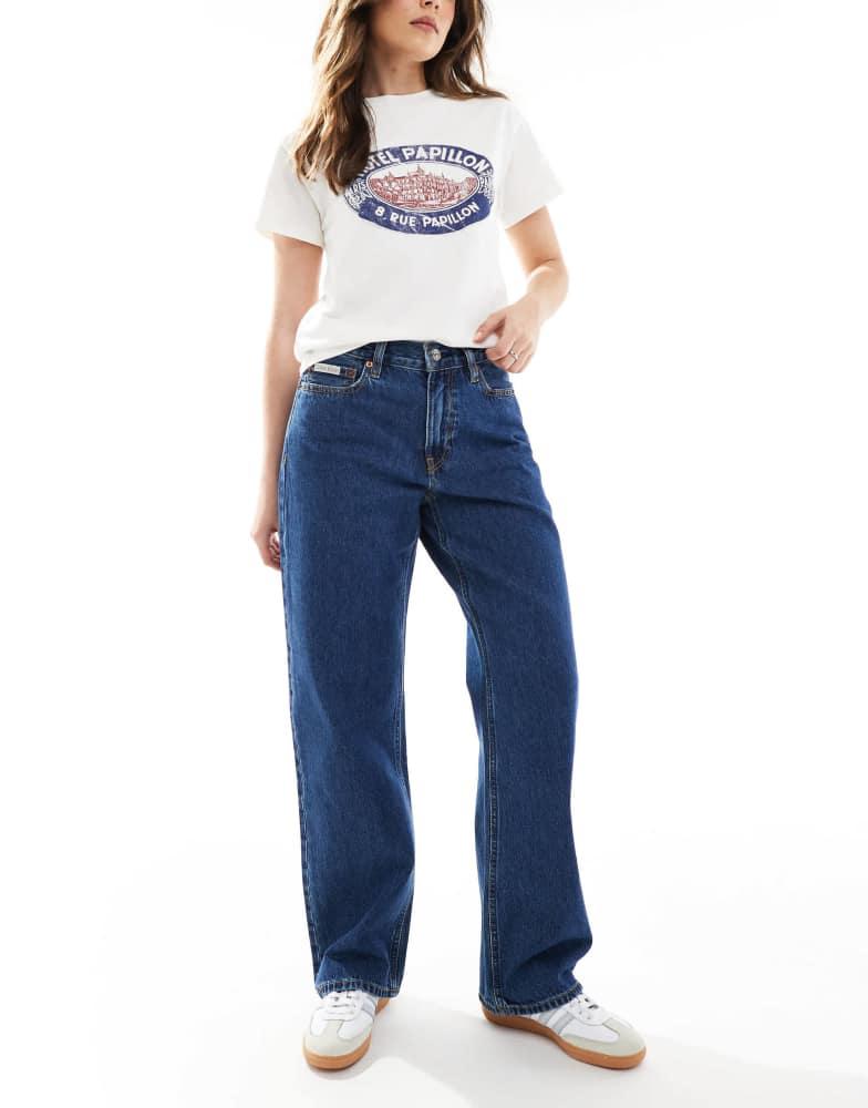 Calvin Klein Calvin Klein Jeans 90's straight jeans in dark blue wash