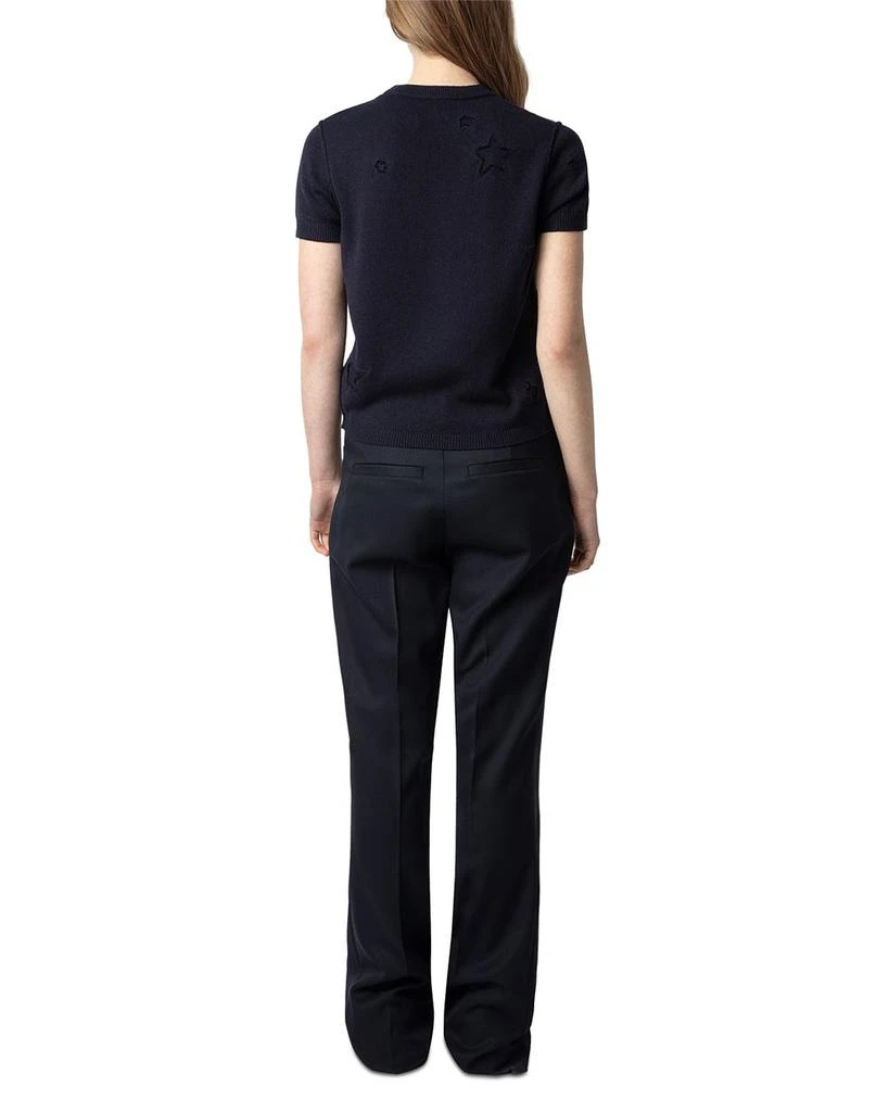 ZADIG & VOLTAIRE Bully Seco Stars Silk and Cashmere Sweater 6