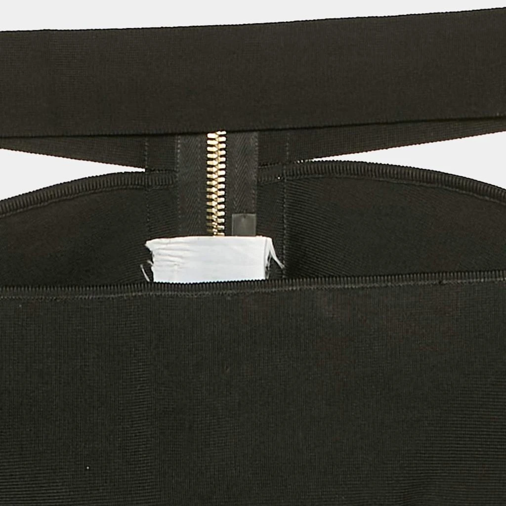 Balmain Balmain Black Jersey Corset Crop Top S 3