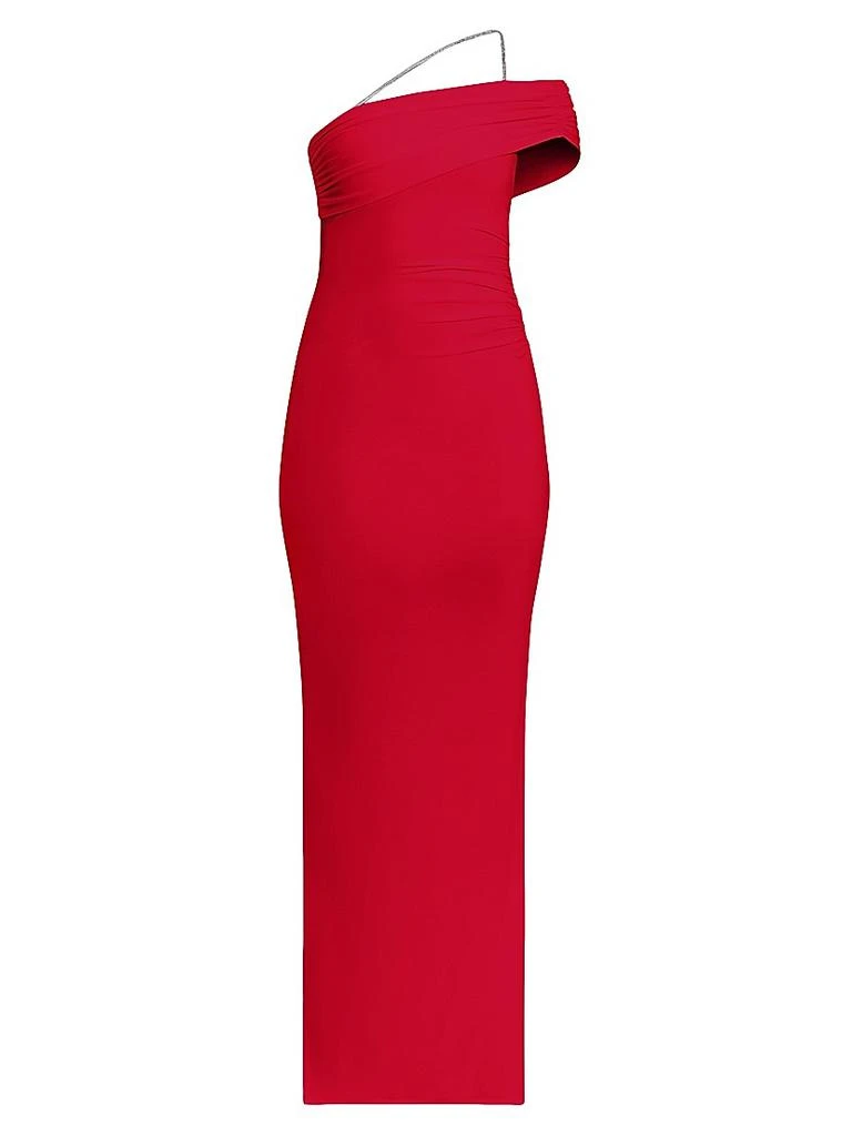 Herve Leger One-Shoulder Crystal-Trim Gown 1