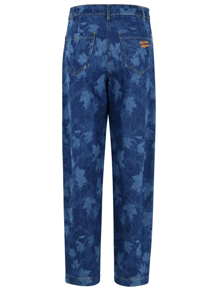 Maison Kitsune workwear Blue Denim Jeans 3