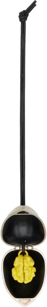 JW Anderson Silver 
Black Walnut Keychain 3