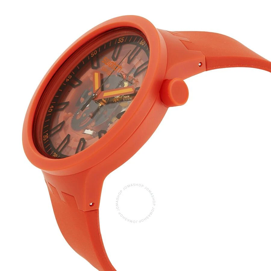 Swatch Monthly Drops Quartz Matte Red Dial Unisex Watch SB01R100 2