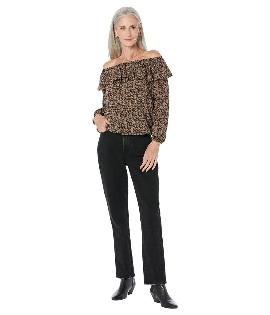 Michael Kors Paisley Off Shoulder Peasant Top 4