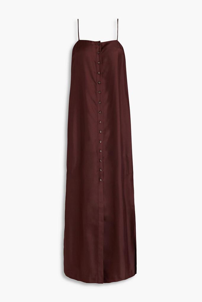 Loulou Studio Vabea silk-twill midi dress