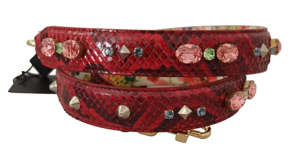 Dolce 
Gabbana Exotic Leather Crystals Reversible Shoulder Women
s Strap 2