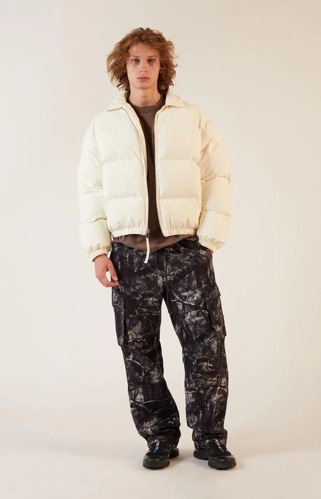 PacSun Cream Coaches Puffer Jacket 4
