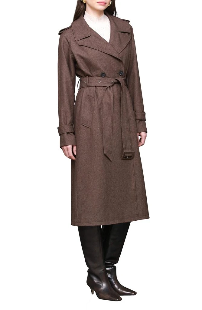Avec Les Filles Slouchy Double Breasted Trench Coat 3