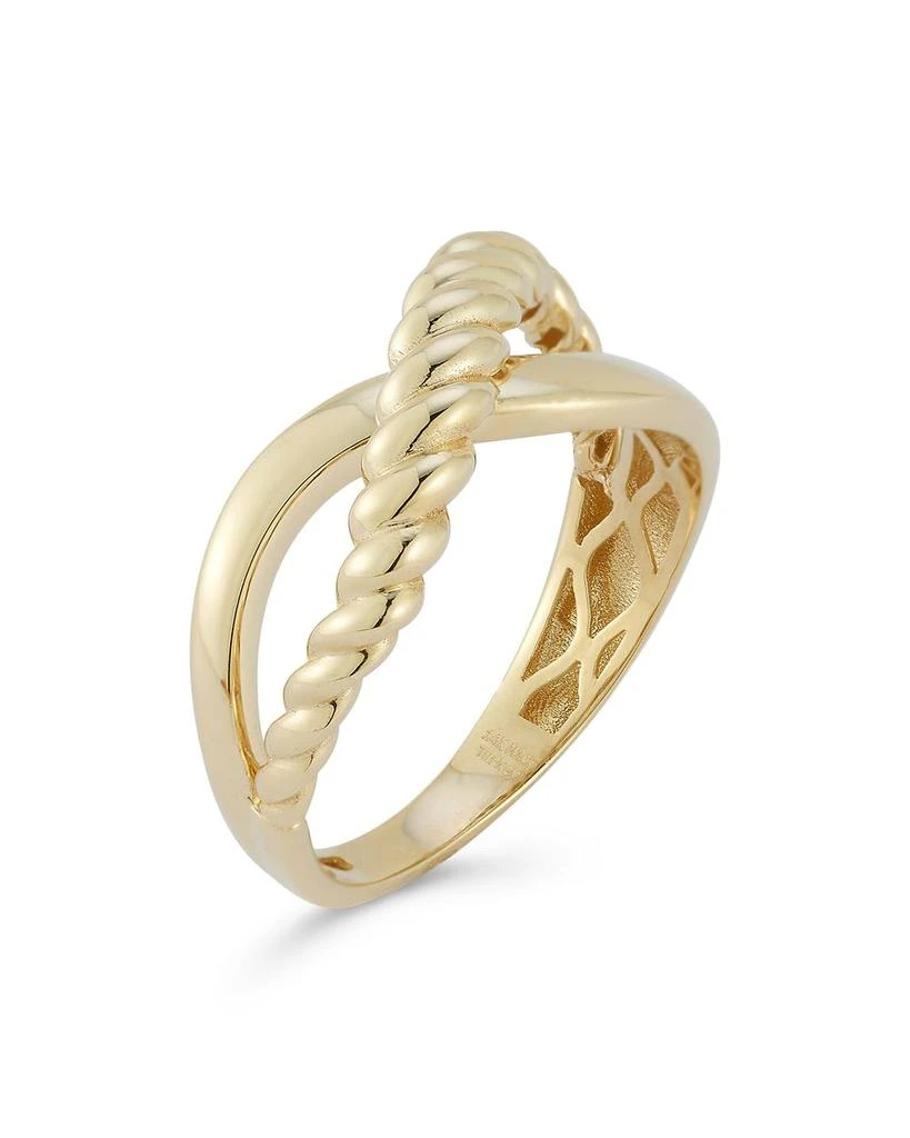 Bloomingdale's Fine Collection Criss Cross Ring in 14K Yellow Gold 1