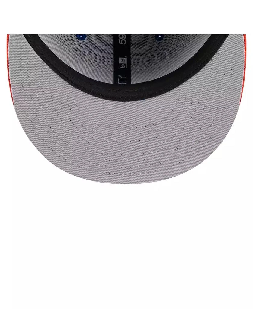 New Era Men's Royal/Orange New York Mets Retro Pattern 59FIFTY Fitted Hat 3