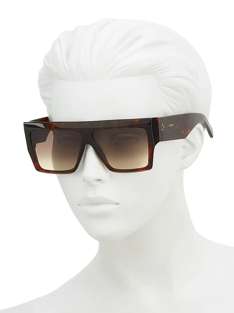 Celine 60MM Flat-Top Square Sunglasses 4