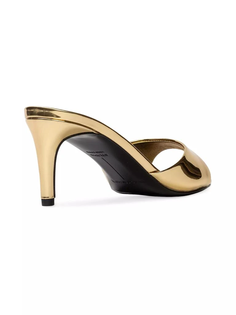Black Suede Studio Freddie 65MM Metallic Mules 4